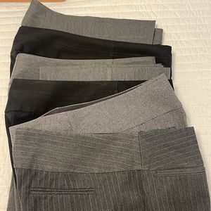 6 pairs of Express Editor Slacks